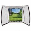 Advwin 10 x 8ft Golf Hitting Net with Impact Screen and Target Cloth, Golf Practice Cage for Indoor and Backyard