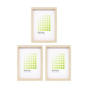 3PK Braz A4 Rome Image Photo Document Display Frame 29.7x21cm Beech