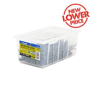 Zenith 8 - 10 x 50mm Tufcote Countersunk Rib Head Treated Pine Screws - 500 Pack