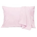 LINENOVA 2PCS Hotel Quality Premium Mircrofiber Pillowcases - Queen , Light pink