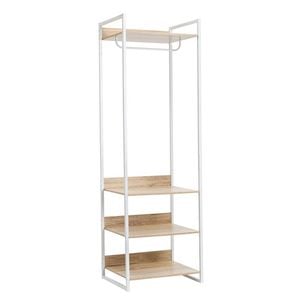 Jones Open Wardrobe Clothes Hanger Shelving White