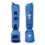 Javson Karate Shin Guards Insteps Pads Blue - Large