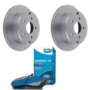 Rear Bendix BrakePads +286mmRotors Holden Adventra Calais Caprice Commodore Monaro OneTonner Statesman 97-07 /HSVClubsport 97-03