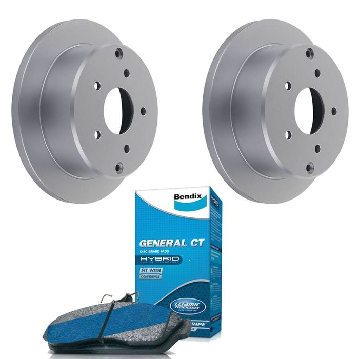 Rear Bendix BrakePads +286mmRotors Holden Adventra Calais Caprice Commodore Monaro OneTonner Statesman 97-07 /HSVClubsport 97-03