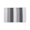 Softouch Regis Grey Stripe Polyester Bath Mat