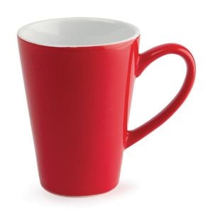 Olympia Cafe Latte Cup Red 340ml (12 Pack)