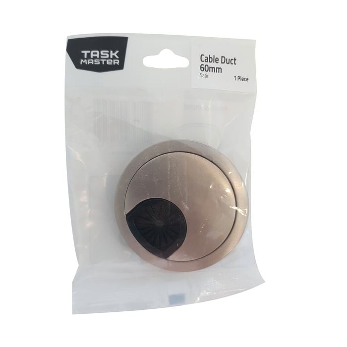 Taskmaster 60mm Satin Cable Duct - Satin 1 Pack