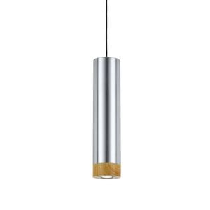 Telbix Aluminium/Silver/Oak Dakota Pendant