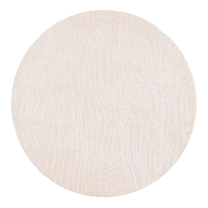 Loopsie-200cm X 200cm-sisco Ivory Abstract Round Rug