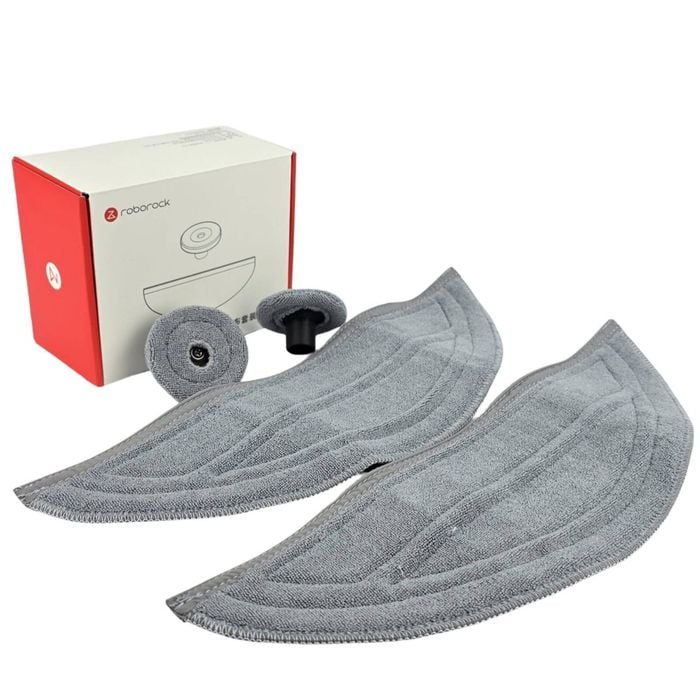 Roborock Mop Set For Saros 10 Robot Vacuum, Genuine Antibacterial Pads