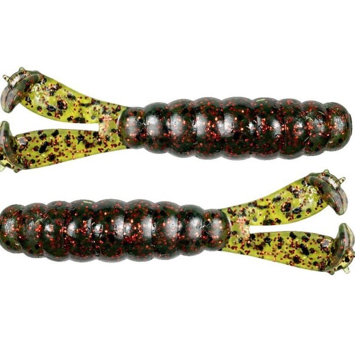 3 Pack of 4.25 Inch Zman Billy Goat Soft Plastic Fishing Lures - Watermelon Red