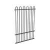 ProtectorAl 350 - 1200 x 1800mm Woodland Grey Aluminium Loop Top Pool Fence Panel With Mid Rail