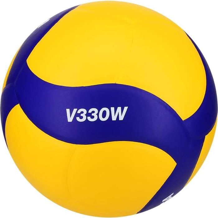 MIKASA V330W Indoor Volleyball | Blue/Yellow | Size 5 | Professional Club Game Ball