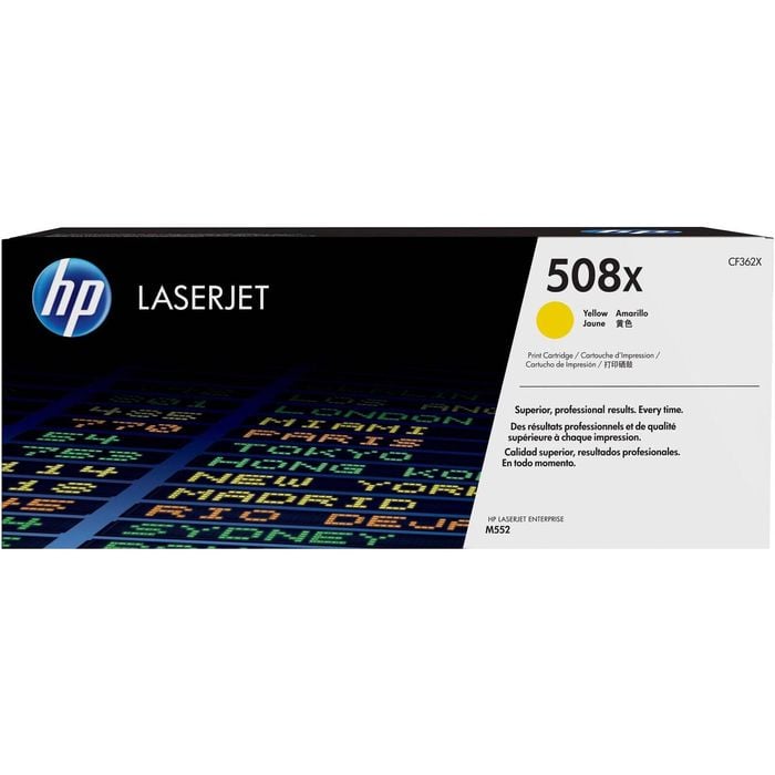Hp 508x (cf362x) Original High Yield Laser Toner Cartridge - Single Pack - Yellow - 1 Each - 9500 Pages
