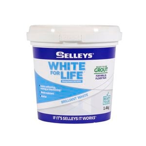 Selleys 1.4kg White For Life Grout Brilliant White Ready To Use
