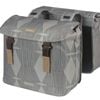 Basil Elegance Double Pannier Bag 40-49l Chateau Taupe Grey