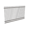 ProtectorAl 1201 - 2399 x 1500mm Black Aluminium Picket Top Pool Fence Panel With Mid Rail