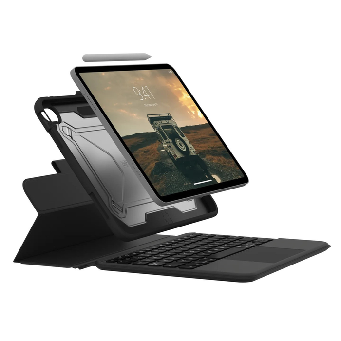 Uag Rugged Bluetooth Keyboard Trackpad Case For Ipad 10.9" - Black