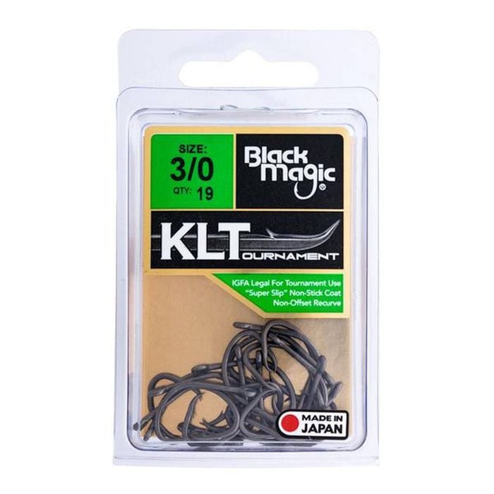 Black Magic KLT Teflon Coated Fishing Hook Economy Pack 3/0