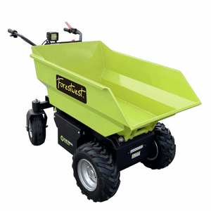 Forestwest 500kg Battery Powered Wheelbarrow, Mini Dumper Hydraulic Tip