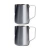 2PK Euroline Stainless Steel Milk Jug for Frothing Coffee Making Accessory 600ml