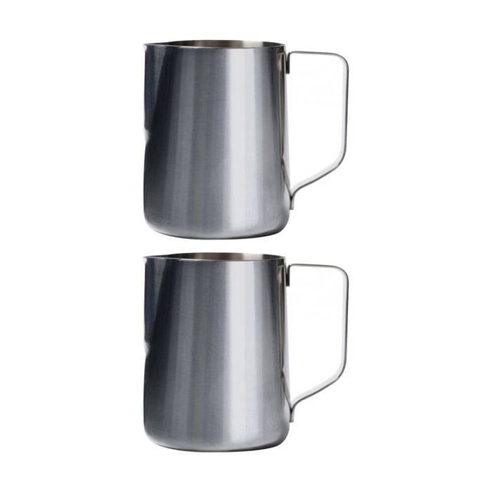2PK Euroline Stainless Steel Milk Jug for Frothing Coffee Making Accessory 600ml