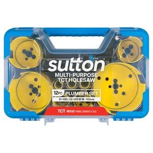 Sutton Tools 9 Piece Multi-Purpose Plumber Holesaw Set