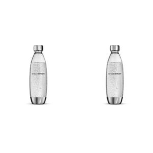 2PK SodaStream 1L Metal Fuse Carbonating Bottle Single