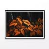 Orange Leaves Woodland Plants  Print 100% Australian Made 120x90cm  (Poster)