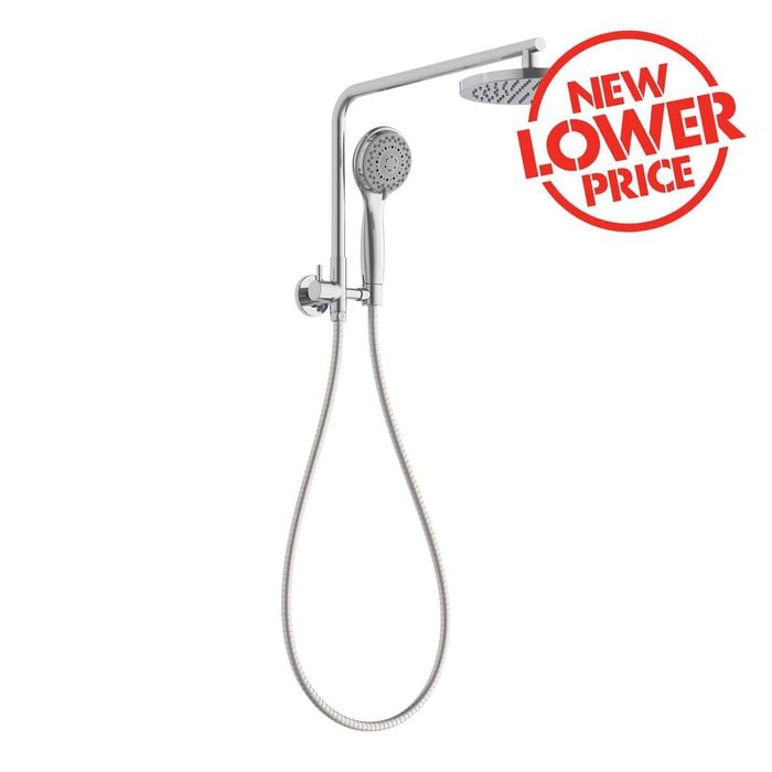 Estilo Chrome 3 Function 1/2 Twin Rail Shower Set