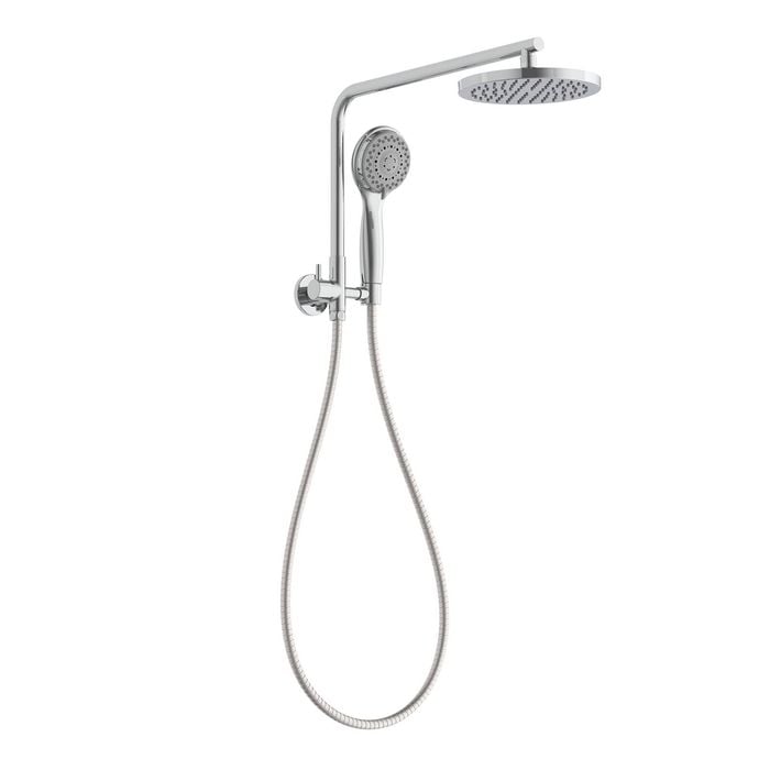 Estilo WELS 3 Star 9L/min Chrome 3 Function 1/2 Twin Rail Shower Set