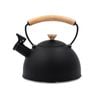 La Cafetiere Stovetop Whistling Tea Kettle W/ Beechwood Handle 1.6l Black