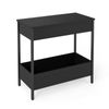 Costway Side Table Versatile Nightstand Bedside Table-Black