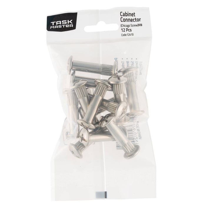 Taskmaster M6 Chicago Screw Connector - 12 Pack