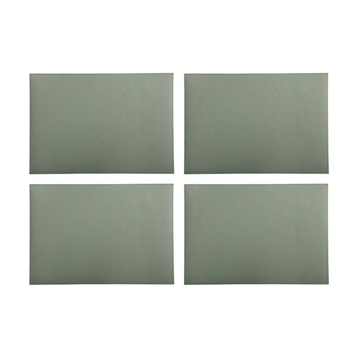 4pk Maxwell & Williams 43x30 Cm Table Accents Leather Look Cowhide Placemat Sage