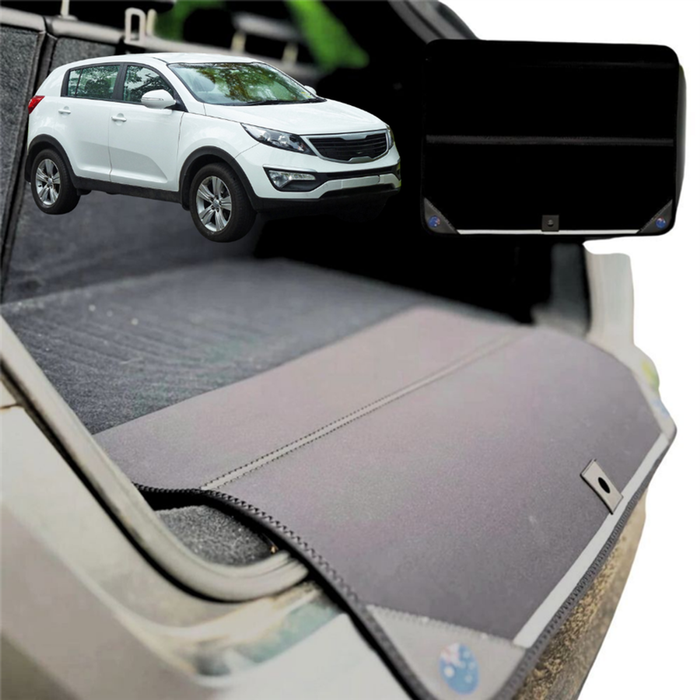 Rear Cargo Boot Bumper Protector for Kia Sportage 2010 - 2015 - XL (98 x 55) - Black