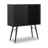 ASLOG 90cm Tall Sideboard Modern Furniture - Black