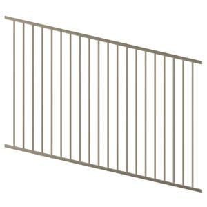ProtectorAl 1201-2400W x 1200H Paperbark Raked Up to 15º Flat Top Pool Fence Panel