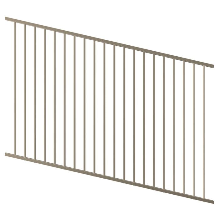 ProtectorAl 1201-2400W x 1200H Paperbark Raked Up to 15º Flat Top Pool Fence Panel