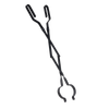 Jumbuck 65cm Black Powder Coated Steel Log Tongs