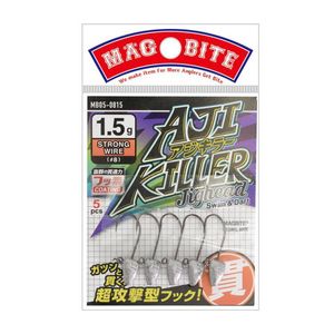 Magbite MB05 Aji Killer Ajing Fishing Jighead Strong Hook Size 8 1.5g