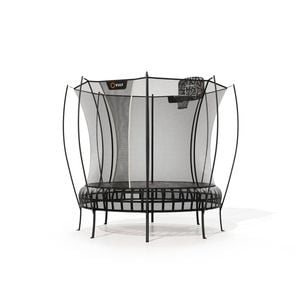 VULY Thunder 2 Medium 10ft Springless Trampoline with Enclosure - Round Kids Trampolines Bundle With Basketball Hoop