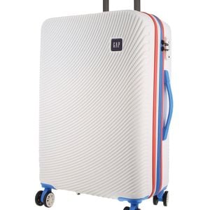 Gap Stripe Travel Suitcase Hard-shell Tsa Lock Large Luggage 76cm White
