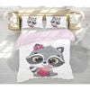 3D Cartoon Civet Cat 90 Bed Pillowcases Quilt King Size