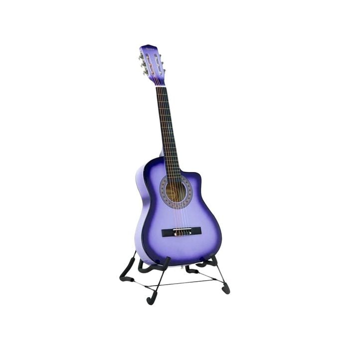 38in Pro Cutaway Acoustic Guitar with guitar bag - Purple Burst