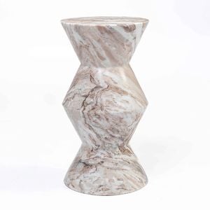 Toffee Vein Solid Marble Side Table