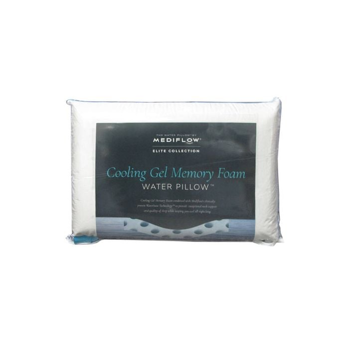 Mediflow Elite Premium Fiber Cooling Gel Memory Foam Water Pillow 44 x 66 cm