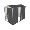 Build-a-Shed 1.5 x 2.3 x 2.3m Narrow Front Gable Dual Single Sliding Door Shed - Grey