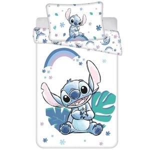Disney Lilo & Stitch Rainbow Cotton Quilt Cover Set Toddler Bed Size