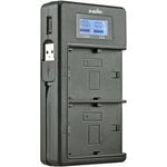 Jupio Dedicated Duo USB Charger w/ LCD For Canon LP-E17 Batteries